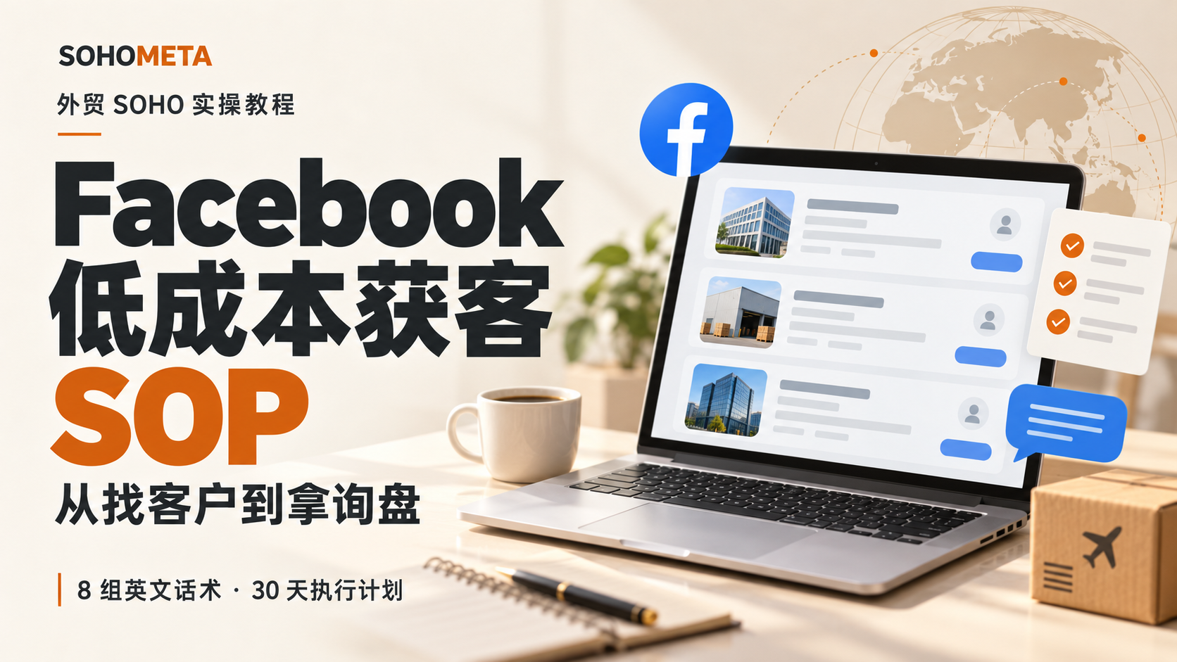 Facebook 低成本获客实操：从找客户到拿询盘的完整 SOP（详细版）