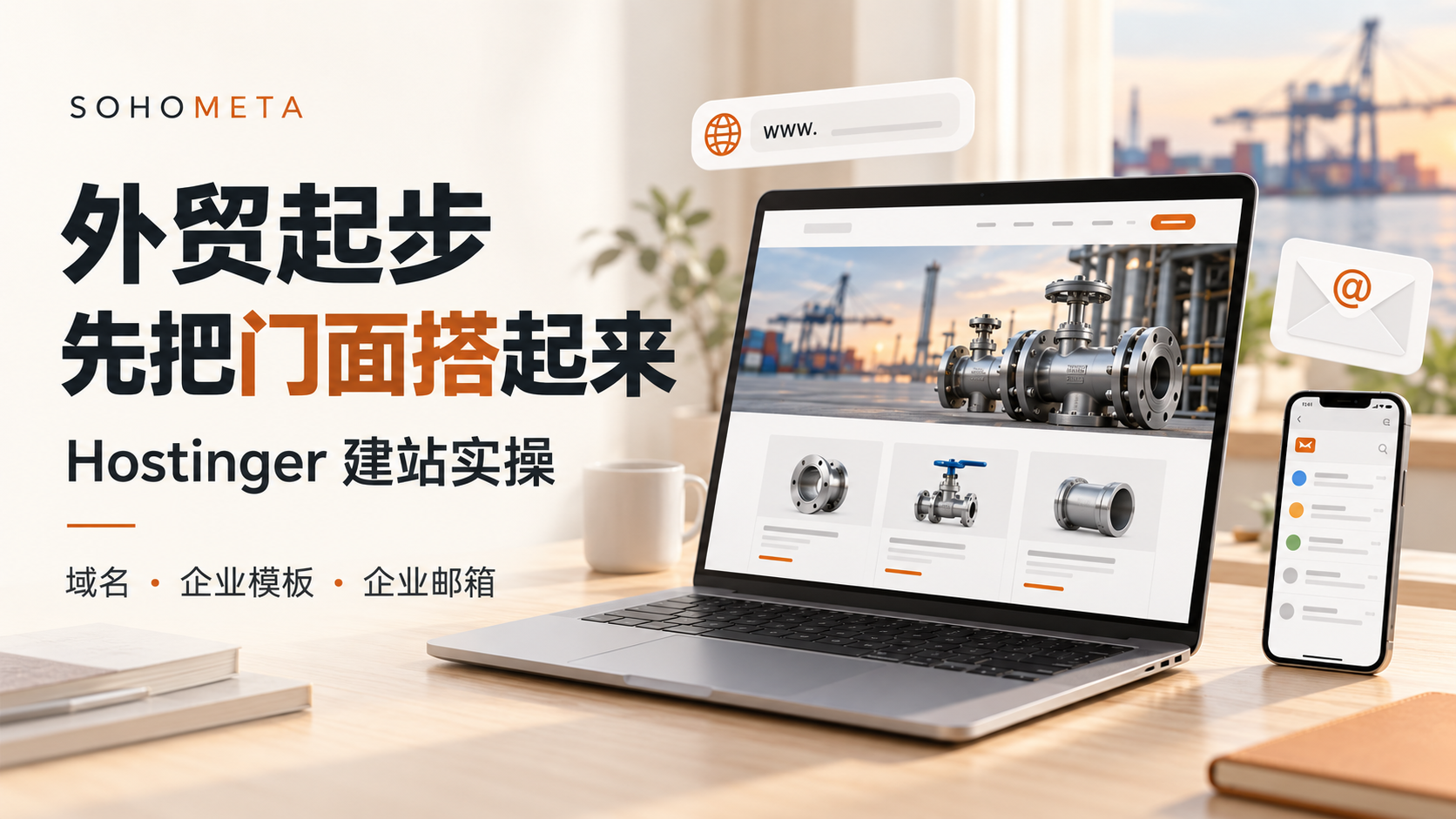外贸起步,先把门面搭起来:Hostinger 建站、企业模板与企业邮箱入门