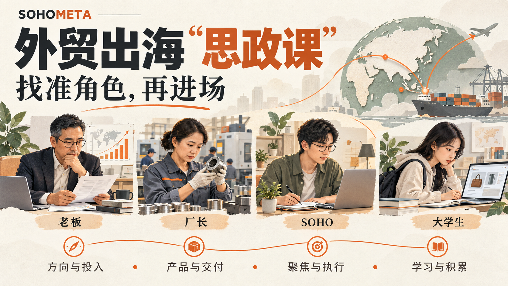外贸出海“思政课”：老板、厂长、SOHO与大学生，你该以什么姿势进场？
